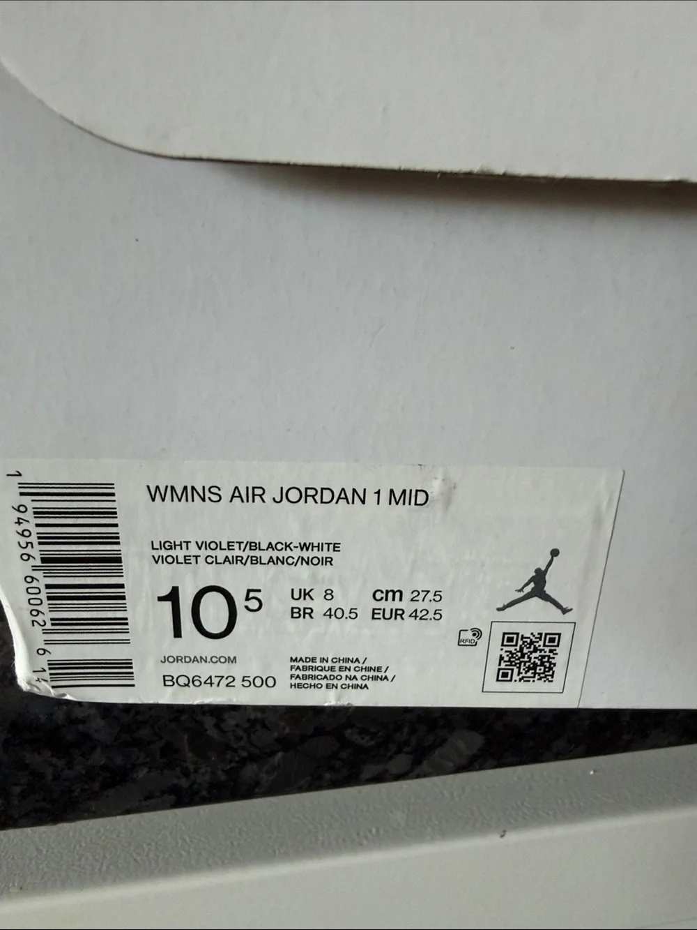 Nike Air Jordan 1 Mid Barely Rose Women Sz 10.5